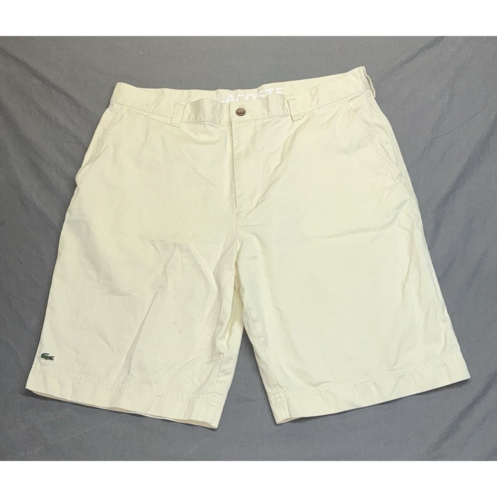 Lacoste Shorts 46 (34) Khaki Regular Mens *read